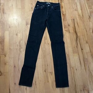 Helmut Lang Black High Waisted Skinny Jeans — Size 25